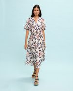 MIDI PRINTED DRESS - Image 3