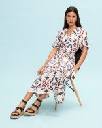 MIDI PRINTED DRESS - Image 4