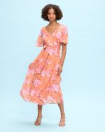 MIDI DRESS CHIFFON PRINTED