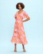 MIDI DRESS CHIFFON PRINTED - Image 2