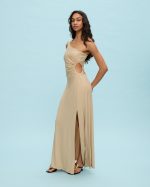 MAXI DRESS ONE SHOULDER LUREX - Image 3
