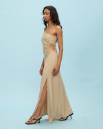 MAXI DRESS ONE SHOULDER LUREX - Image 5