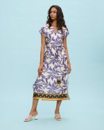 DRESS MIDI SATIN PRINTED