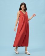 DRESS LONG LINEN - Image 4
