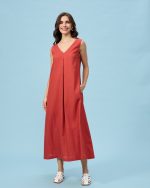 DRESS LONG LINEN - Image 6