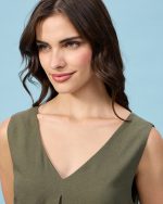 DRESS LONG LINEN - Image 10