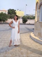 LONG DRESS V NECK