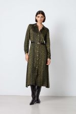 SHIRT DRESS LONG ANIMAL PRINT - Image 6