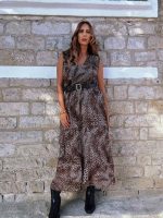DRESS MAXI CHIFFON ANIMAL PRINT - Image 8