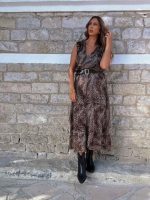 DRESS MAXI CHIFFON ANIMAL PRINT - Image 9