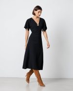 MIDI DRESS CREPE - Image 3