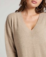 KNITTED DRESS V NECK - Image 4