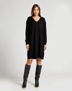 KNITTED DRESS V NECK - Image 9