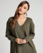 KNITTED DRESS V NECK - Image 15