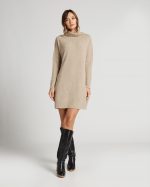 KNITTED DRESS HIGH NECK - Image 3