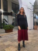 MIDI DRESS DUO COLOUR
