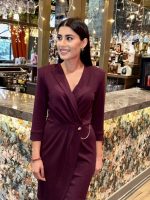 DRESS SHORT CROSS FRONT - Image 9