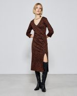 MIDI DRESS ZEBRA PRINT