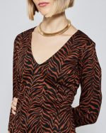 MIDI DRESS ZEBRA PRINT - Image 3
