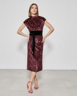 MIDI DRESS SLEEVELESS PRINTED