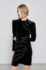 SHORT VELVET DRESS - Image 4