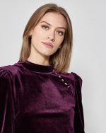 SHORT VELVET DRESS - Image 10