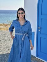 SHIRT DRESS MIDI DENIM - Image 3