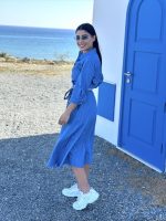 SHIRT DRESS MIDI DENIM - Image 4
