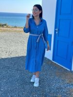SHIRT DRESS MIDI DENIM - Image 6