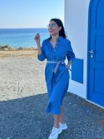 SHIRT DRESS MIDI DENIM - Image 7