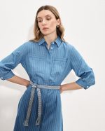 SHIRT DRESS MIDI DENIM - Image 8