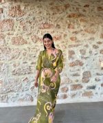 MAXI DRESS THREE QUARTER SLEEVE - Image 3