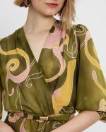MAXI DRESS THREE QUARTER SLEEVE - Image 4