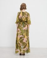 MAXI DRESS THREE QUARTER SLEEVE - Image 6