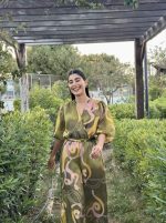 MAXI DRESS THREE QUARTER SLEEVE - Image 7