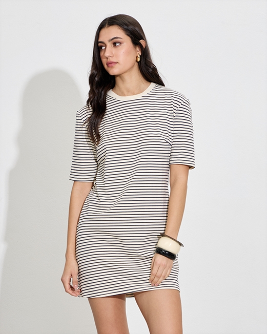 79055099.jpg MINI DRESS COTTON STRIPES - Image 1