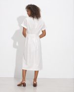 SHIRT DRESS MIDI CUTWORK - Image 5