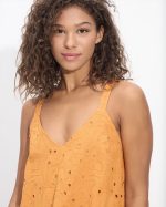 MIDI RUFFLE DRESS CUTWORK - Image 5