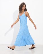 MIDI RUFFLE DRESS CUTWORK - Image 10