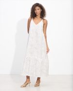MIDI RUFFLE DRESS CUTWORK - Image 12