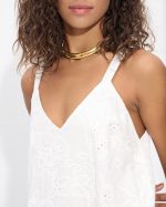 MIDI RUFFLE DRESS CUTWORK - Image 17