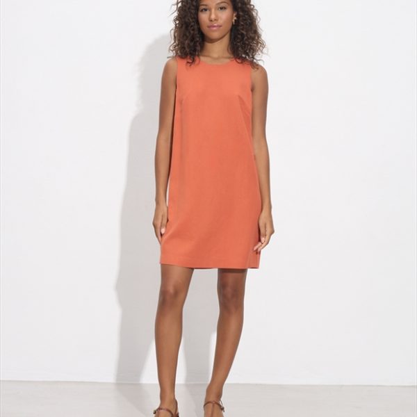 SHORT DRESS SIDES BUTTON