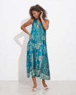 MIDI DRESS SATIN PRINTED - Image 2