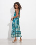 MIDI DRESS SATIN PRINTED - Image 4