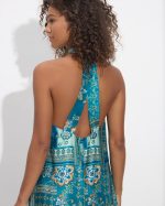 MIDI DRESS SATIN PRINTED - Image 5