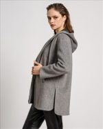 HOODIE COAT SHORT WOOL - Image 6