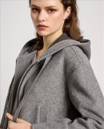 HOODIE COAT SHORT WOOL - Image 9