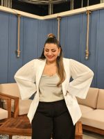 BLAZER JACKET PLEATED SLEEVE - Image 7