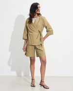 LINEN JACKET TIE SIDE - Image 8