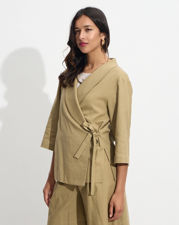 89037.jpg LINEN JACKET TIE SIDE - Image 1